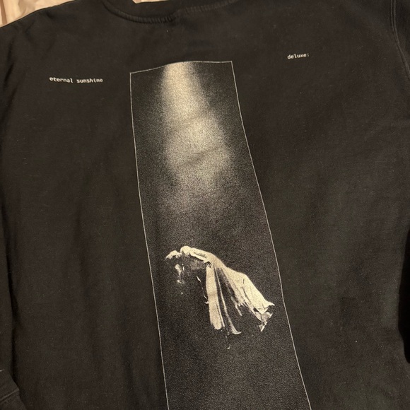 Ariana Grande Eternal Sunshine: Brighter Days Ahead Black Crewneck Sweatshirt - Picture 9 of 11